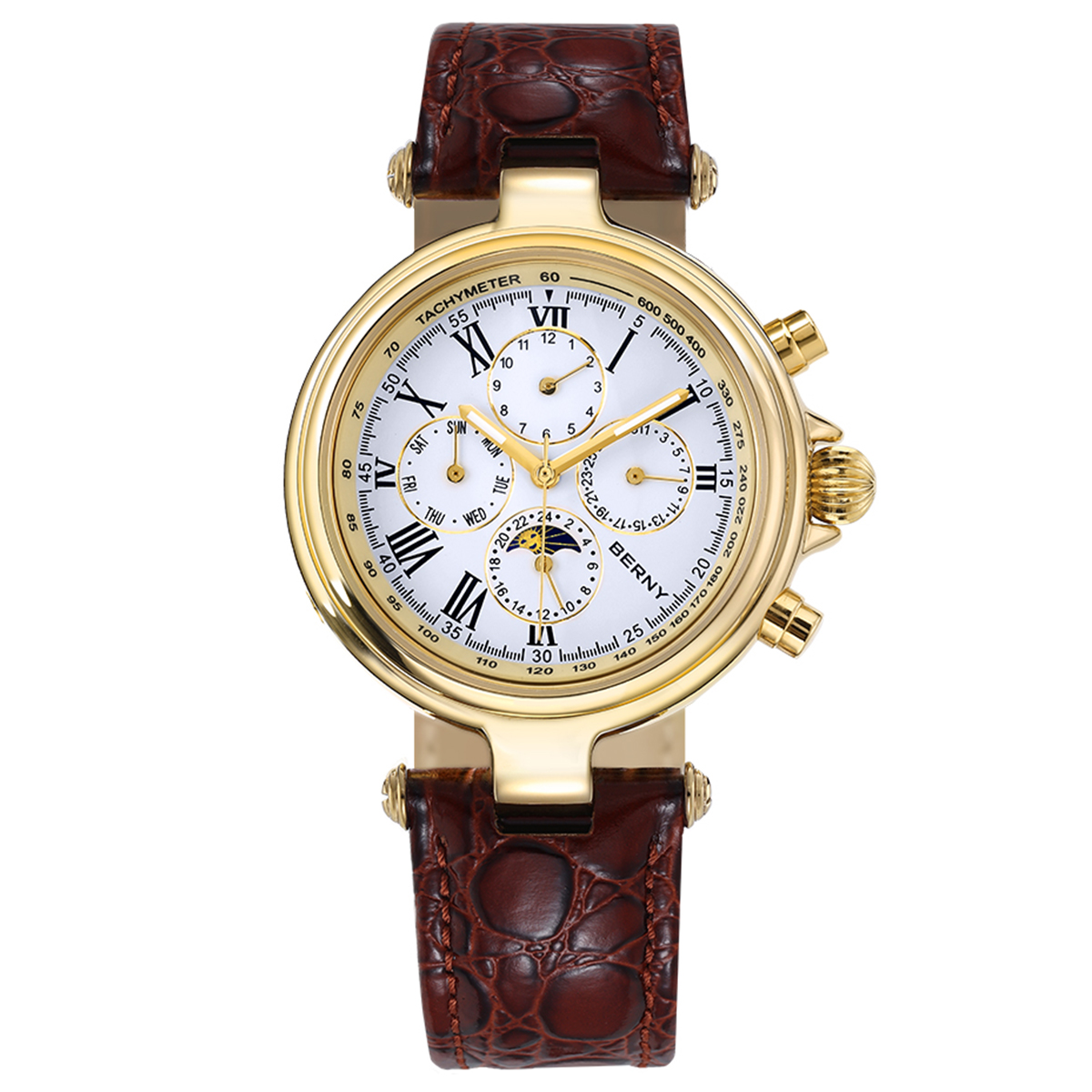 Seiko Watch Prospex - BERNY Retro Automatic Men's Watch Sun&Moon