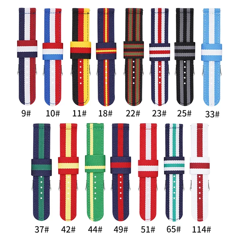 Nato Strap Nylon - 20mm 22mm Woven Nylon Strap for