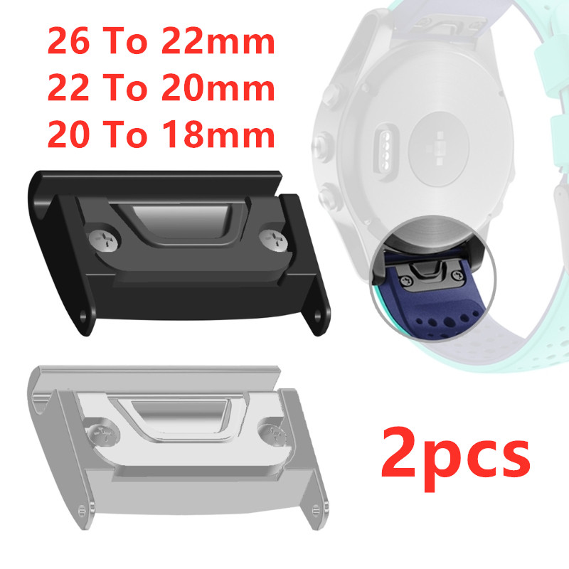 2pcs Watch Band Adapters 26mm  - огляд і ціна Silicone Watch Band 22Mm