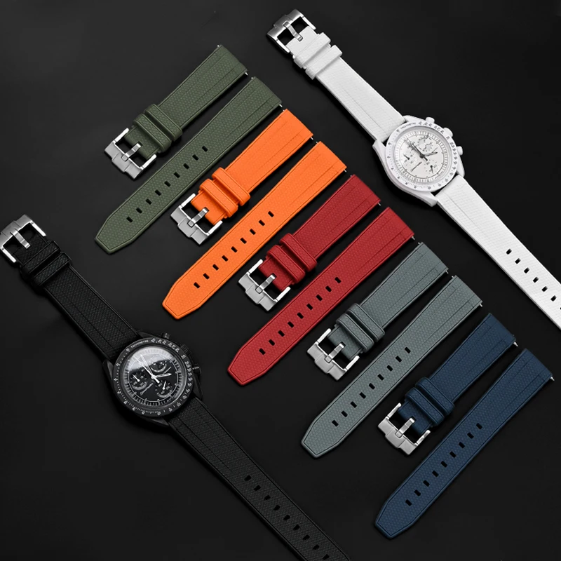 20mm 22mm Liquid Silicone Stra - огляд і ціна Omega Watch Seamaster