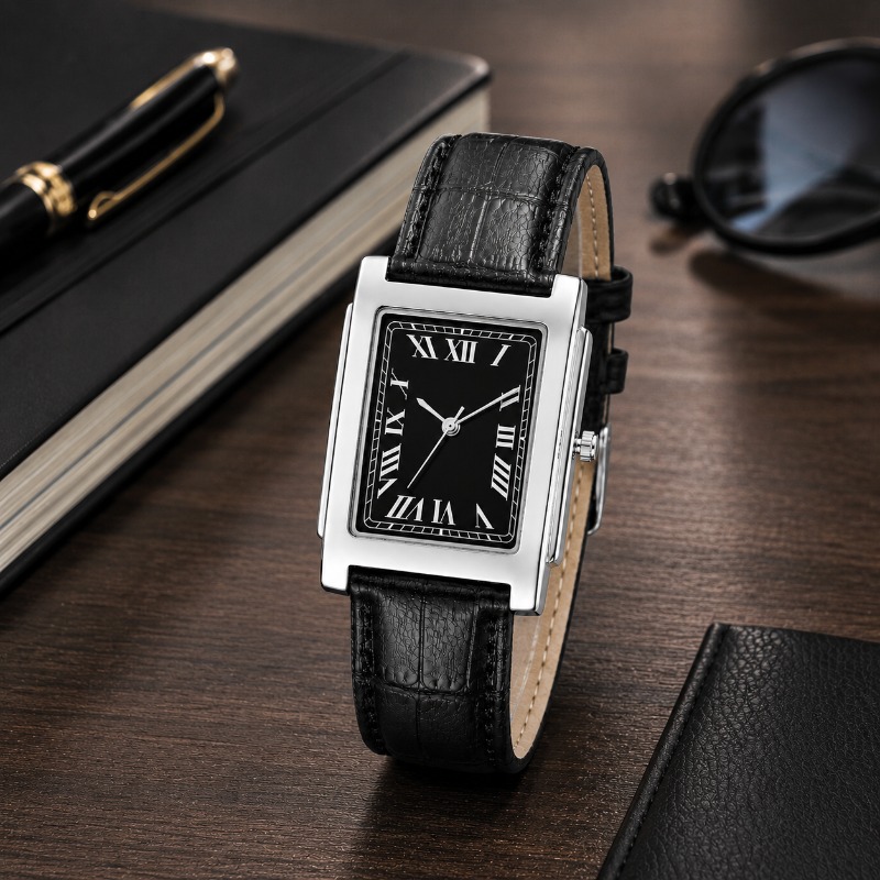 Business Men Analog Quartz Wat - огляд і ціна Leather Watch Band Men