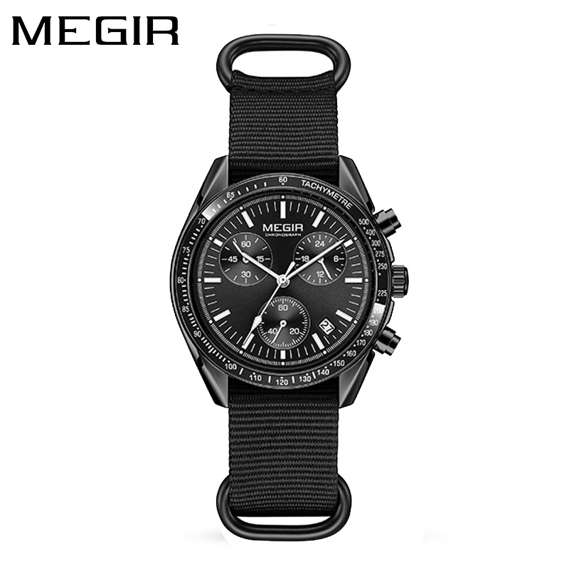 MEGIR 2247 New Luxury Men's Wa - огляд і ціна Canvas Strap Watch