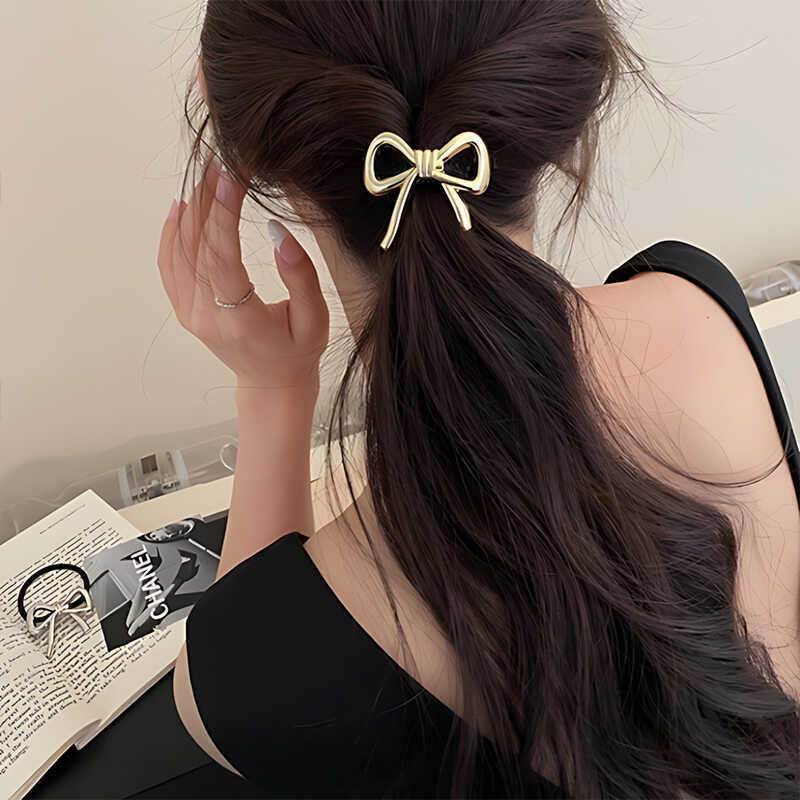 Korean Exquisite Metal Bow Hai - огляд і ціна Silicone Band Women