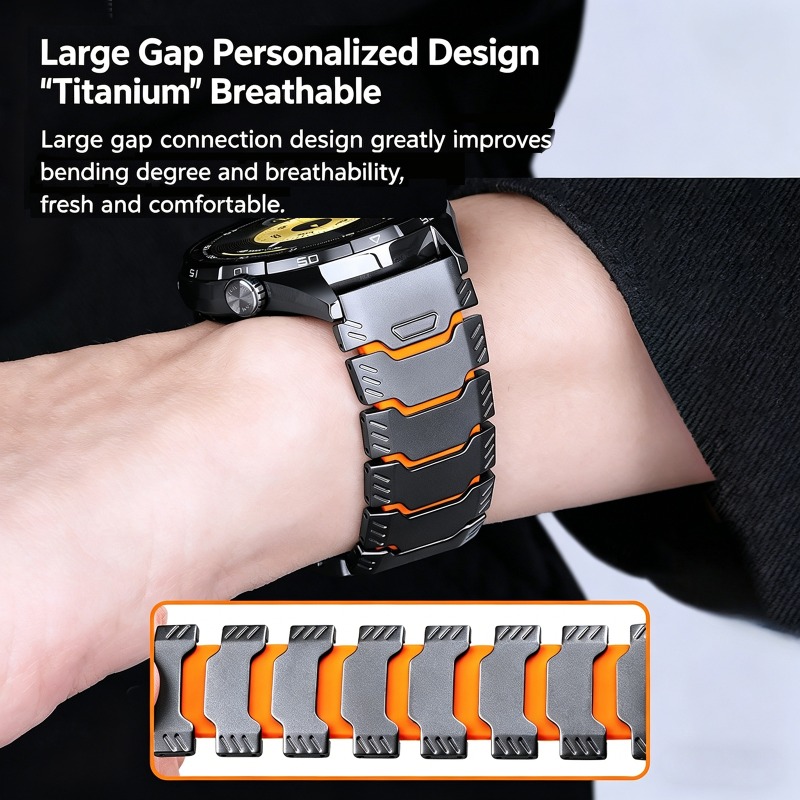 22mm Titanium Rubber Strap for - огляд і ціна Silicone Watch Band 22Mm