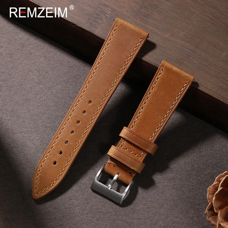 Crazy Horse Quick Release Leat - огляд і ціна Suede Strap Watch