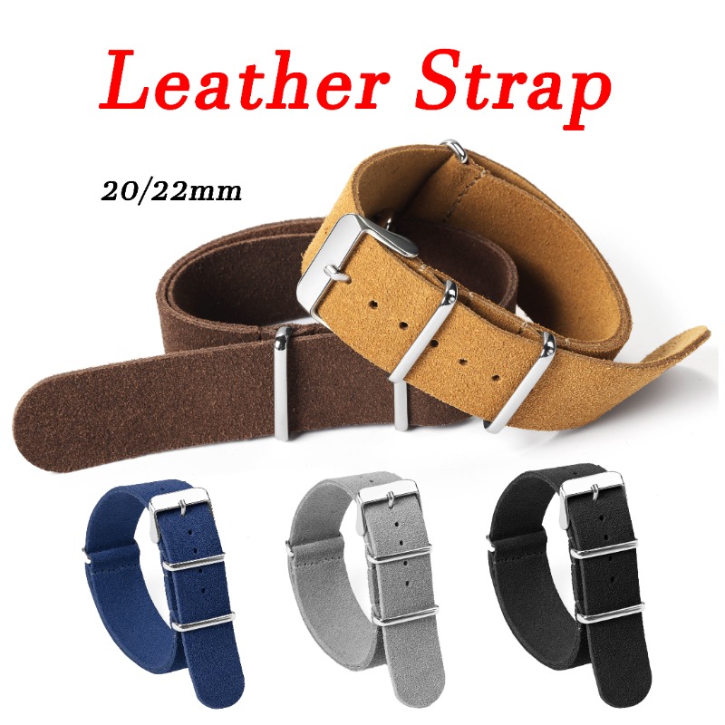 20mm 22mm Universal Military R - огляд і ціна Suede Strap Watch