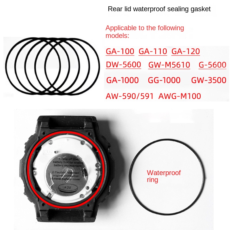 Rear cover waterproof ring for - огляд і ціна Casio Watch G-Shock Dw-5600