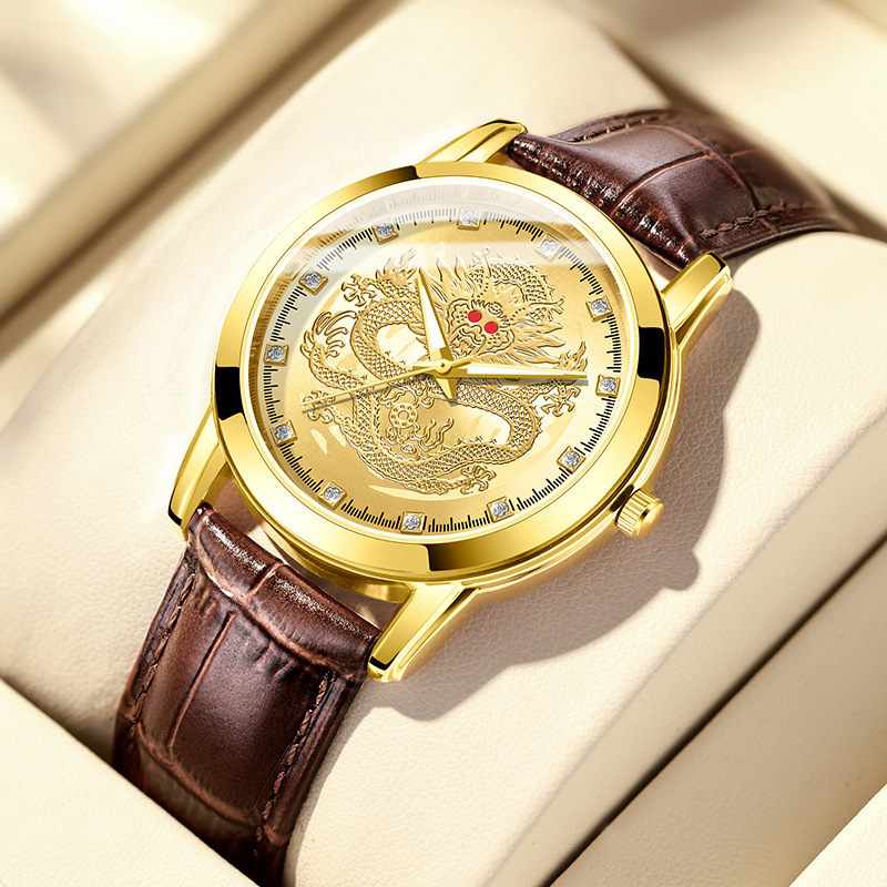 Men Quartz Watch Leather Strap - огляд і ціна Leather Watch Band Men