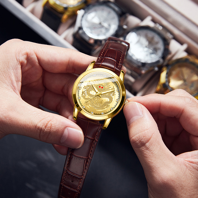 Men Quartz Watch Leather Strap - огляд і ціна Leather Watch Band Men