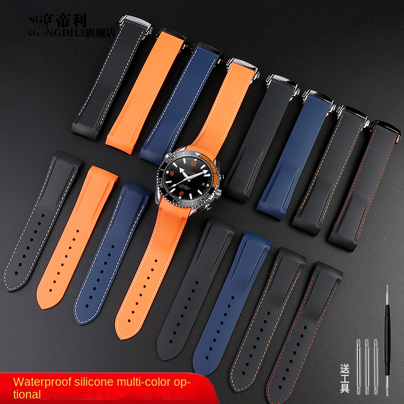 22mm silicone strap For Omega  - огляд і ціна Omega Watch Seamaster