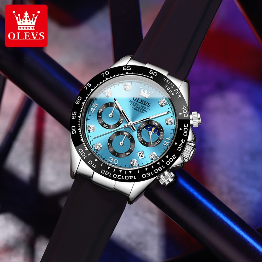 OLEVS 2875 Men's Watch Origina - огляд і ціна Leather Watch Band Men