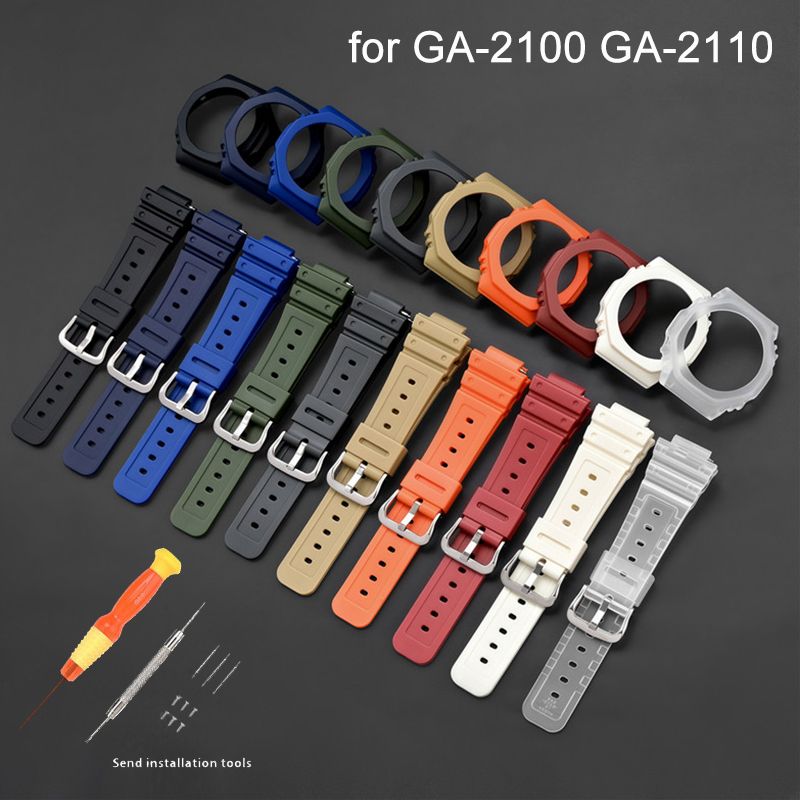 Rubber Watch Strap Case Bezel  - огляд і ціна Casio Watch G-Shock Ga-2100